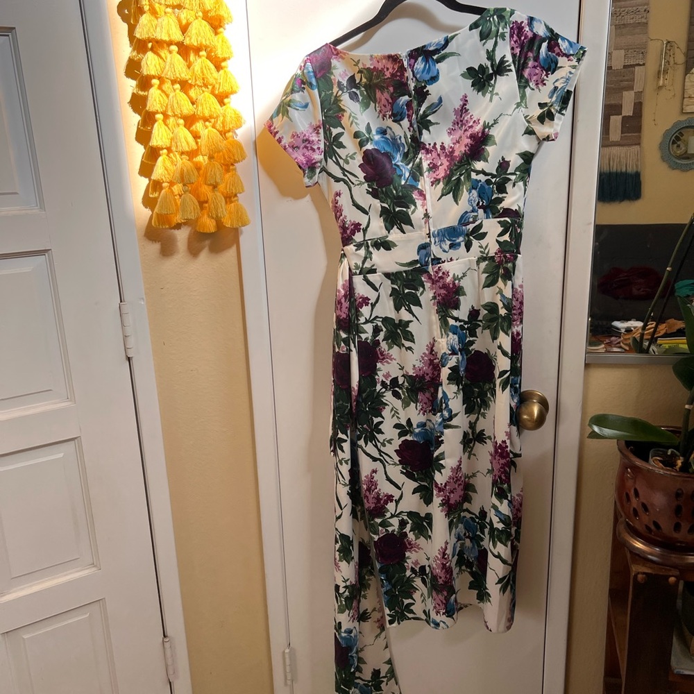 Pinup Girl Couture - Ava Dress Wrap - White Floral Sz small vintage style - Picture 4 of 10